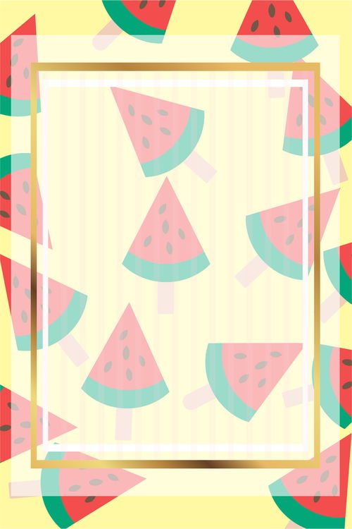清新簡約的西瓜平面廣告 免費矢量圖與創(chuàng)意素材指南
